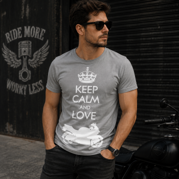 KOSZULKA M8 KEEP CALM & LOVE MOTO